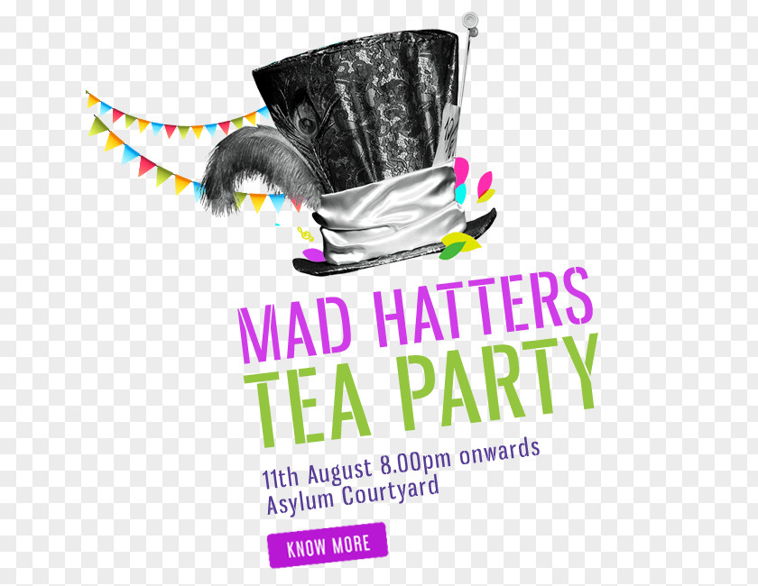 Mad Hatter Tea Party Logo Brand PNG