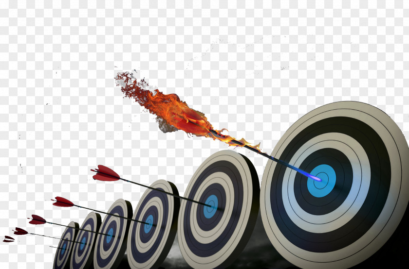Scissors And A Target With Fire Stock Photography Bullseye Royalty-free PNG