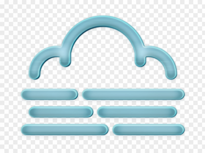 Symbol Turquoise Cloud Icon Fog Forecast PNG