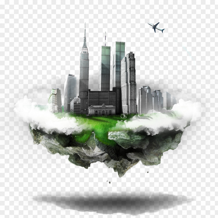 Building Air On Earth City Graphic Design PNG