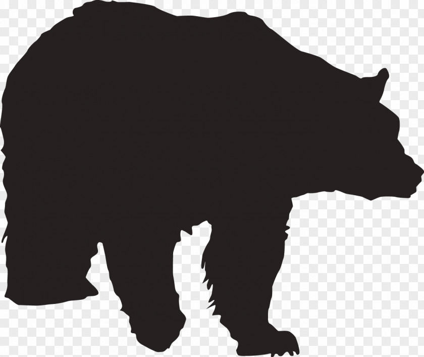 Miners Silhouette Polar Bear Brown PNG