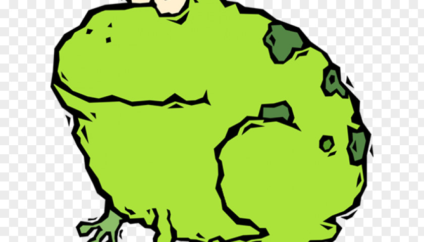 Plant Line Art Frog Cartoon PNG