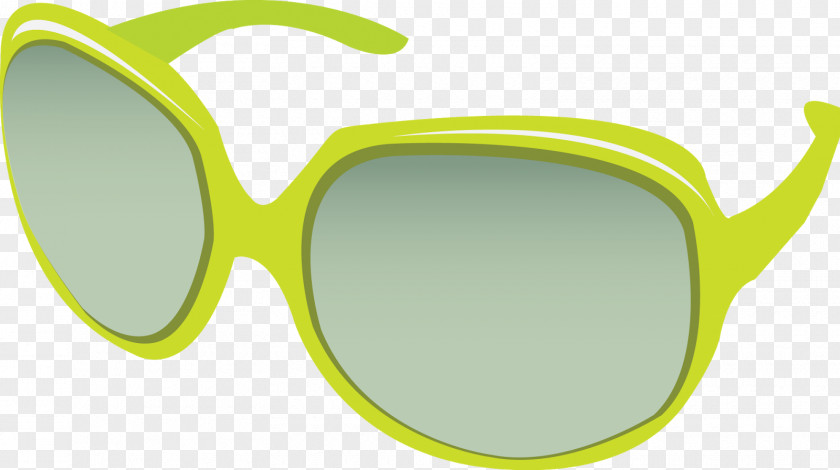 Sunglasses Goggles Green PNG