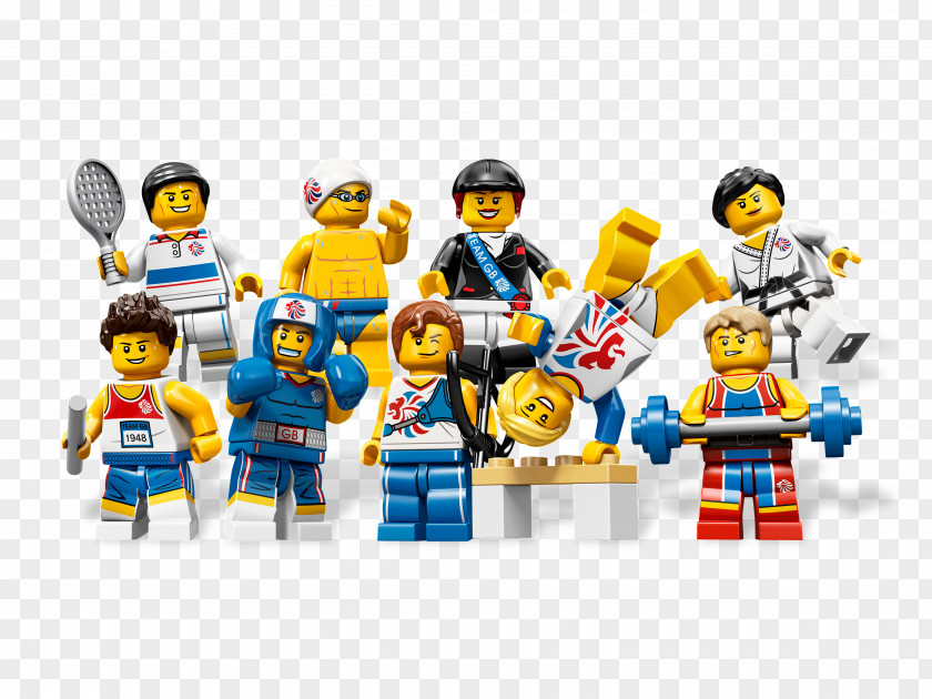 The Lego Movie 2012 Summer Olympics United Kingdom Minifigures PNG