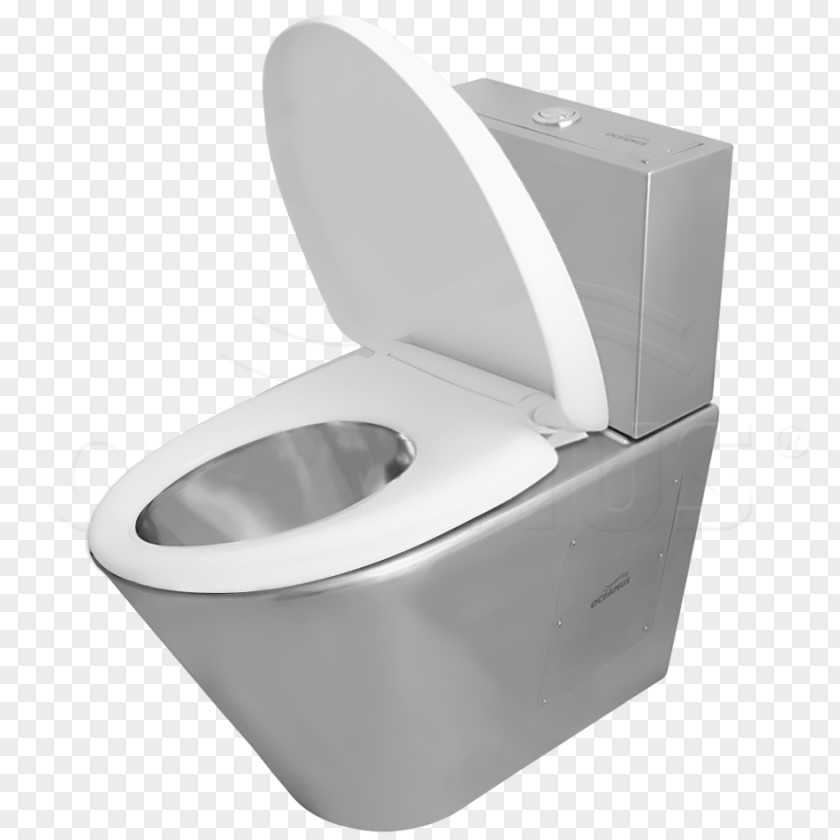 Toilet Flush Plumbing Fixture Stainless Steel PNG