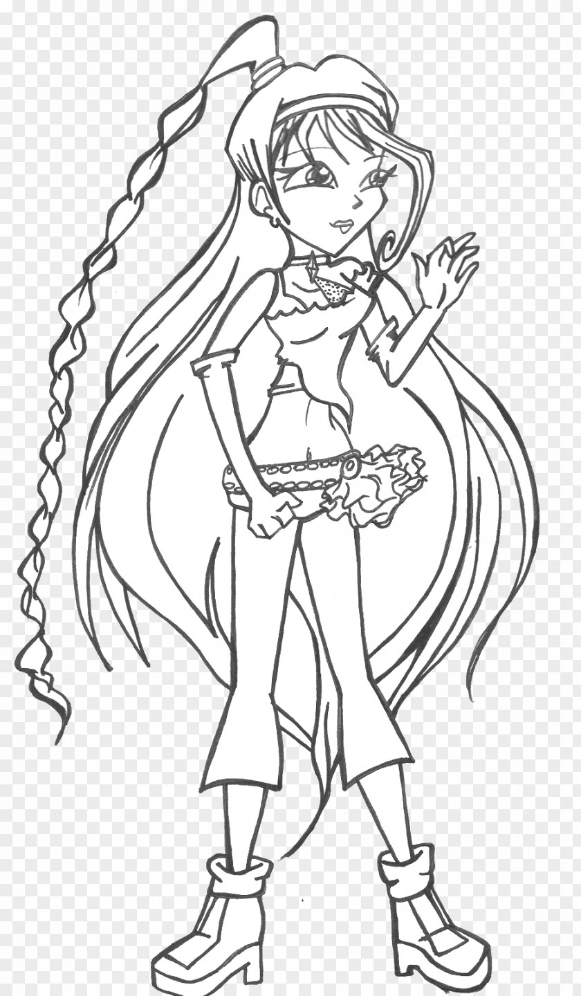 Winx Club Musa /m/02csf Finger Drawing Line Art Cartoon PNG