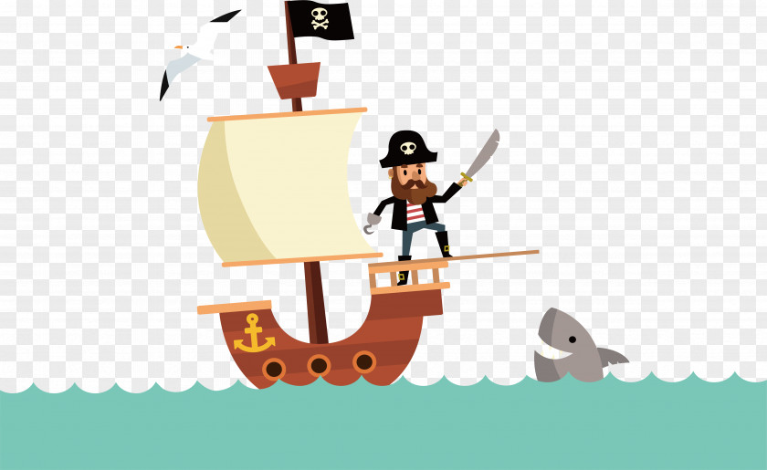 A Captain On Ship Pirate Match 3 Sea Illustration PNG