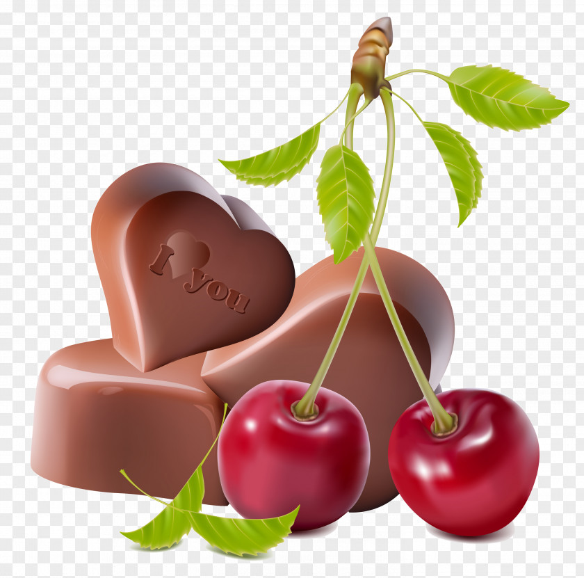 Cherry Cordial Cupcake Cherries Chocolate Clip Art PNG