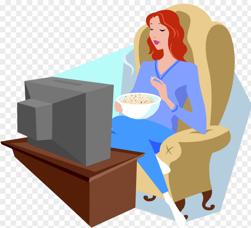 Watching Tv Television Show Cartoon Clip Art PNG