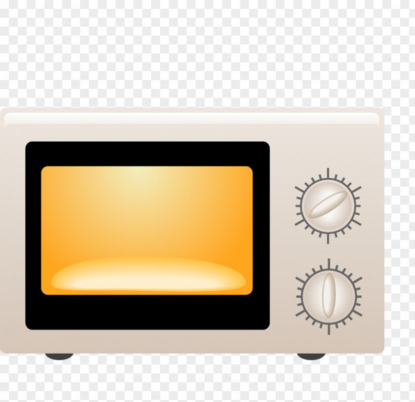 Cartoon Microwave Home Appliance Oven Drawing PNG