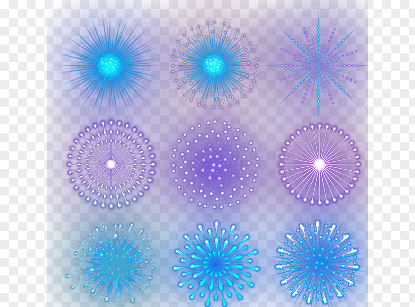 Fireworks Light Blue Circle Wallpaper PNG
