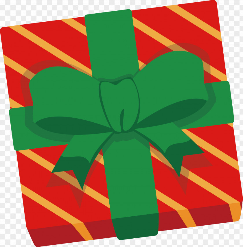Green Bow Gift Box PNG