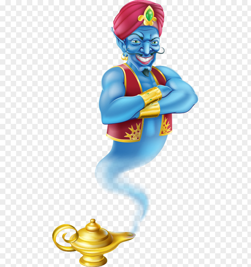 Vector Aladdin Genie Jinn Clip Art PNG