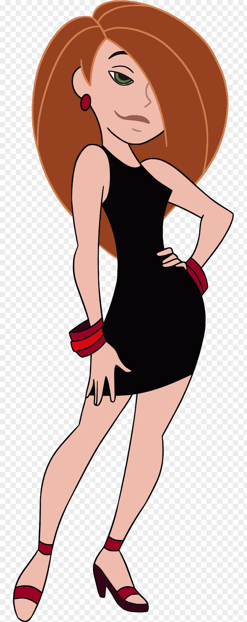 Vector Dress Kim Possible Shego Little Black Animation PNG