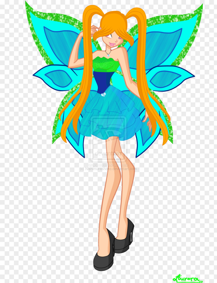 Aurora Light Fairy Costume Design Clip Art PNG