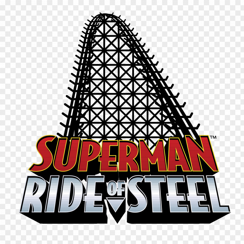 Fury 325 Logo Roller Coasters Superman The Ride Font PNG