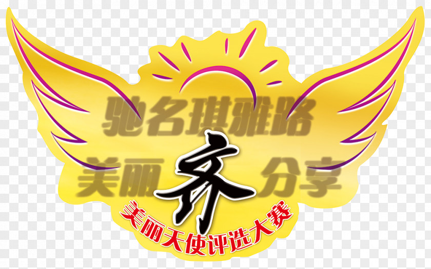 Qiya Sea Wings Design Logo Illustration PNG