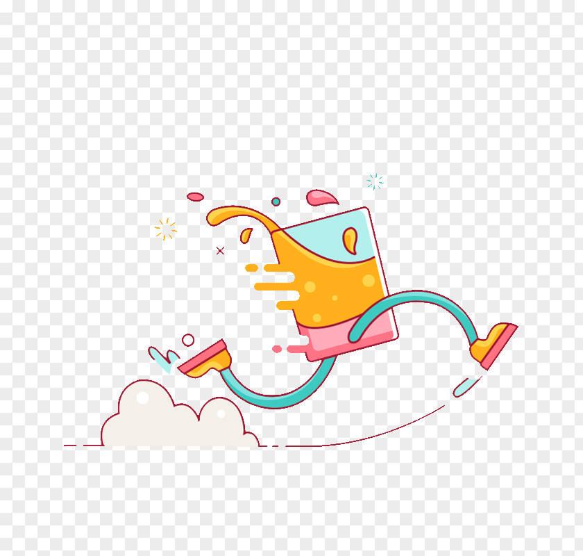 Run Juice Illustration Material Download PNG