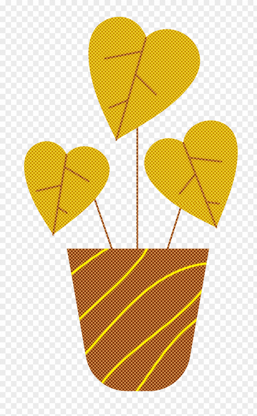 095 N Yellow Heart PNG