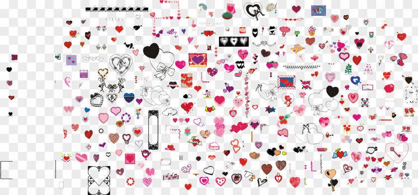 All Kinds Of Vector Hearts Euclidean Heart PNG