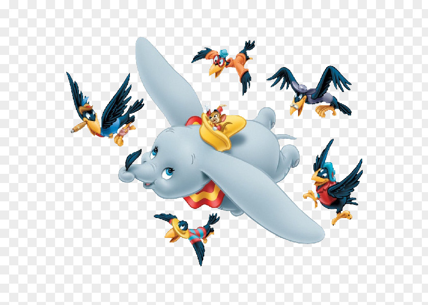 Crow Dumbo The Flying Elephant Timothy Q. Mouse Ringmaster PNG