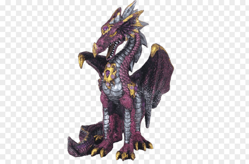 Dragon Figurine Medieval Fantasy Statue PNG