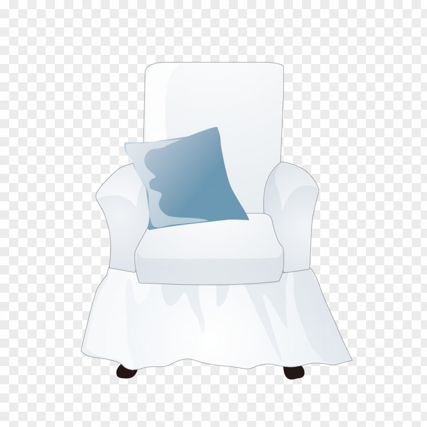 Hand-painted Pattern Single Sofa Office Chair Font PNG