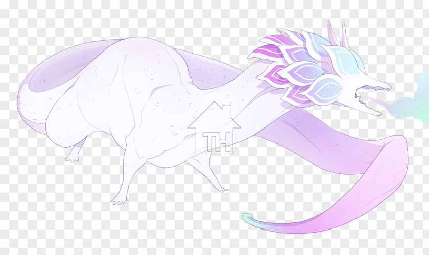 Purple Succulents Carnivora Horse Dragon Sketch PNG