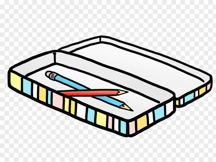 Rectangle Pencil Cartoons School Stationery PNG