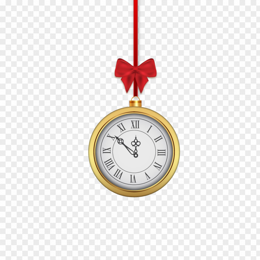 Vector New Year Bell Clock Chinese PNG
