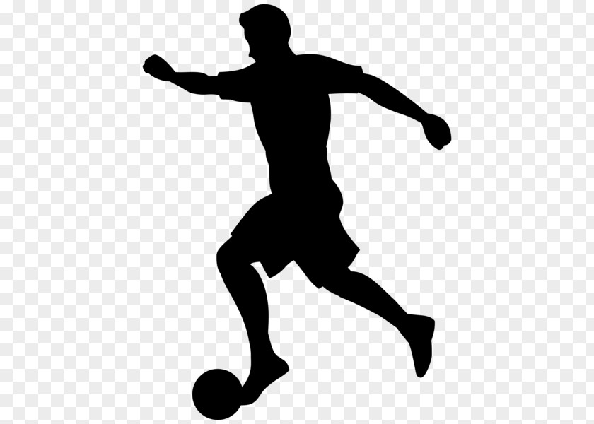 Football Player Cartoon Silhouette Clip Art PNG