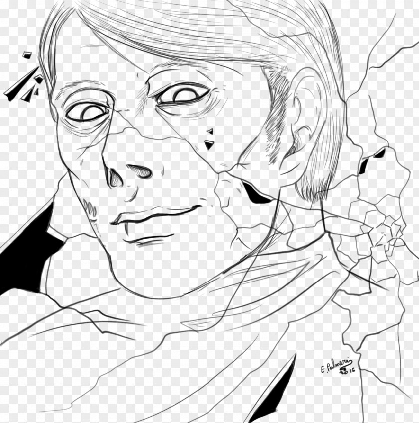 Hannibal Lecter Drawing Line Art Cartoon Sketch PNG