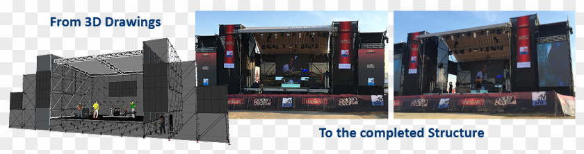 Stage Build LED Display Layher Business Device Service PNG