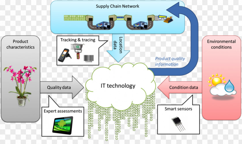 Supply Chain Management Brand Technology Diagram PNG