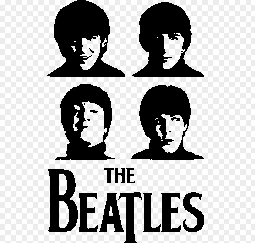 The Beatles In Mono Wall Decal Sticker PNG