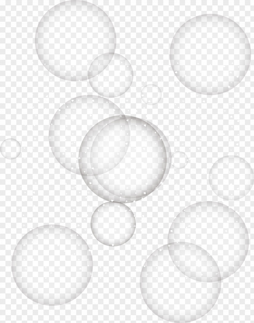 Dream Bubble Effect Elements White Circle Black Pattern PNG