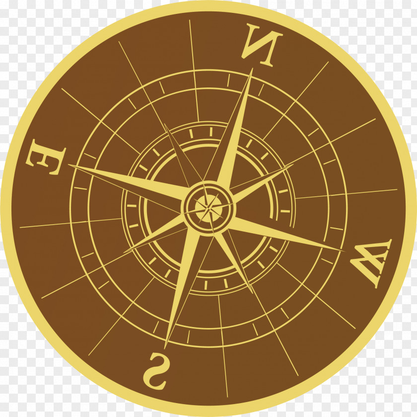 Compass Vector Element North PNG