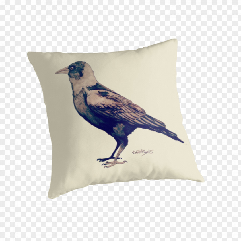 Crow Material Throw Pillows Cushion Beak Feather PNG