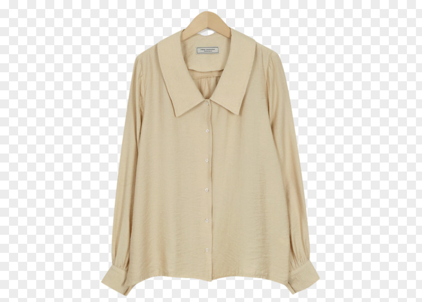 Low Collar Blouse Sleeve Neck Button PNG