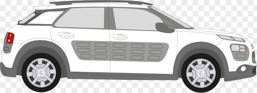 Opel Citroën C4 Cactus Railing Tow Hitch PNG