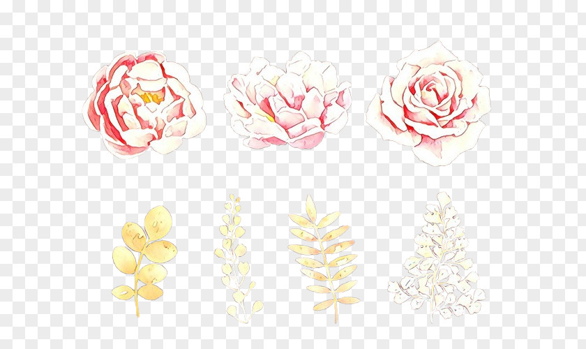 Rose Plant Pink Flower Cartoon PNG