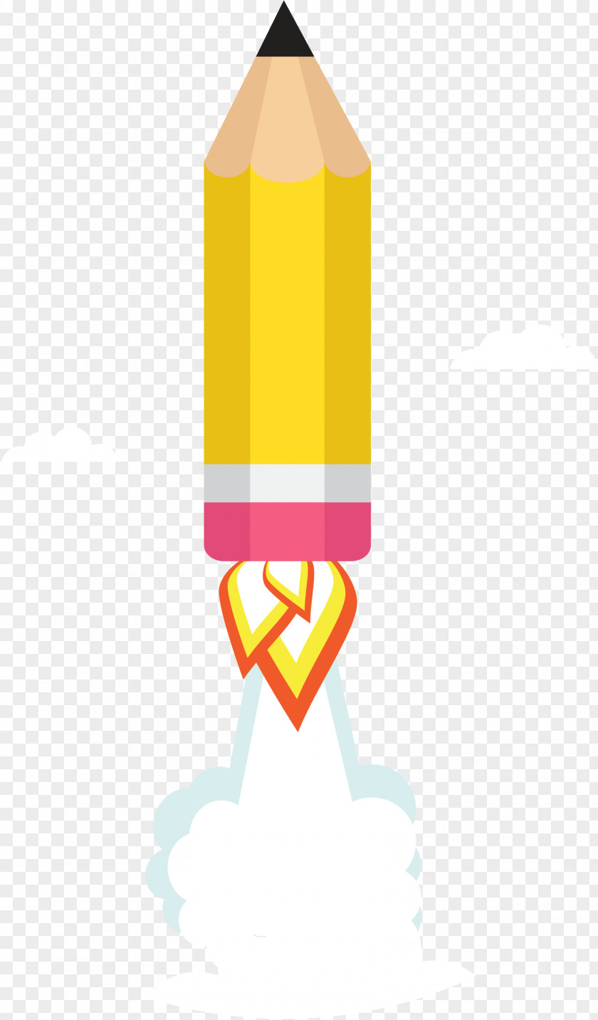 Vector Pencil Rocket PNG
