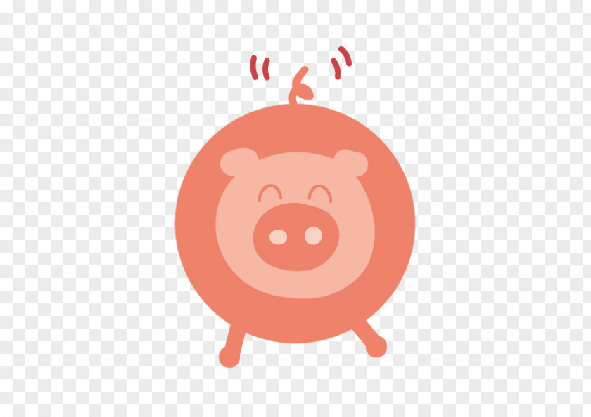 Vector Piggy Domestic Pig Illustration PNG