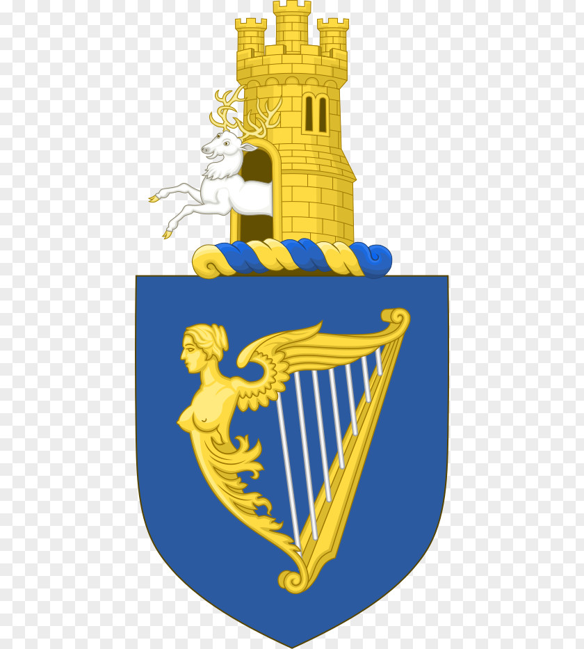 Irish Coat Of Arms Kingdom Ireland Crest Four Provinces Flag PNG