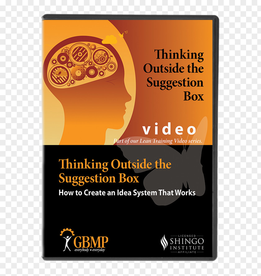 Think Outside The Box Management Workforce Lean Manufacturing DVD Font PNG