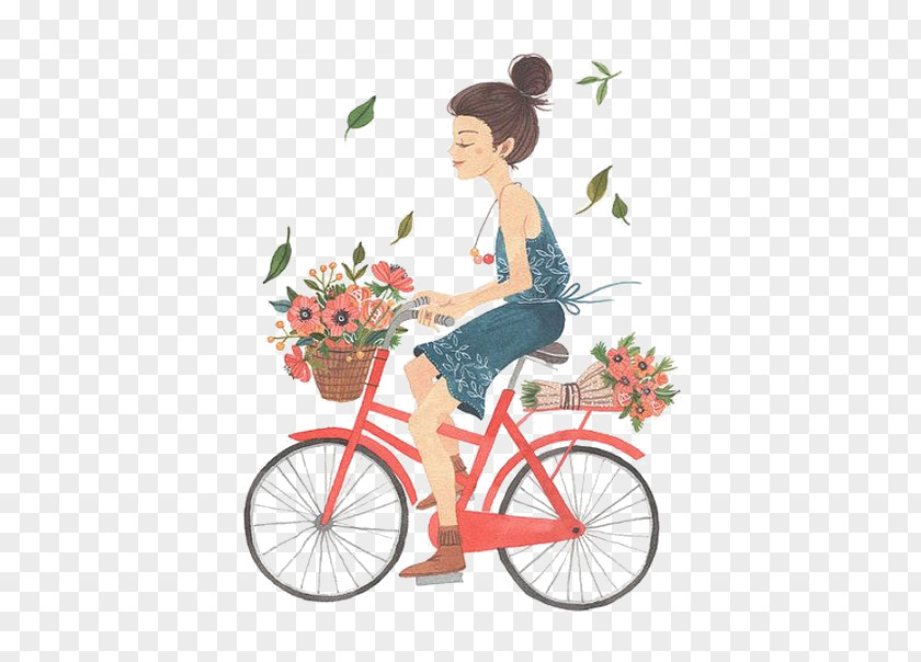 Watercolor Painting Drawing Illustrator Illustration PNG painting Illustration, Girl riding a bike, woman bicycle clipart PNG