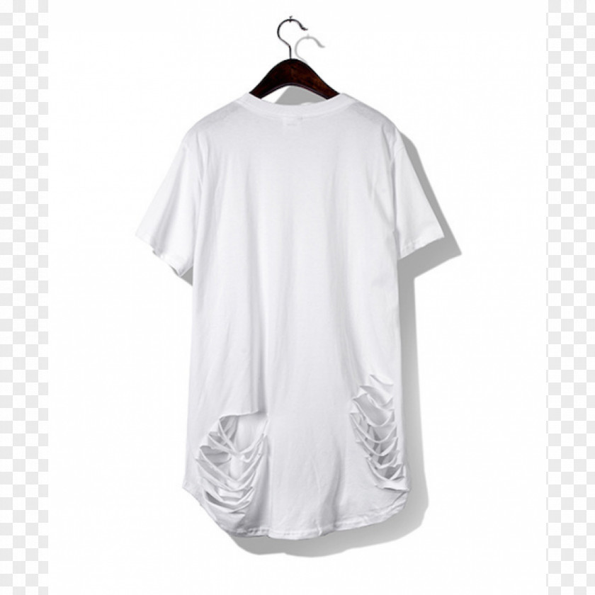 White Tshirt T-shirt Dress Sleeve Blouse Clothing PNG