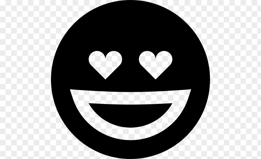 Smile Black Smiley Heart Emoticon Emoji Clip Art PNG