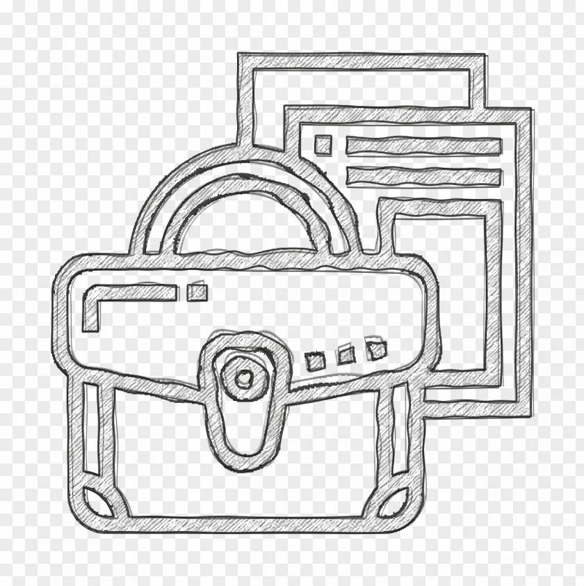 Work Icon Briefcase Business Essential PNG
