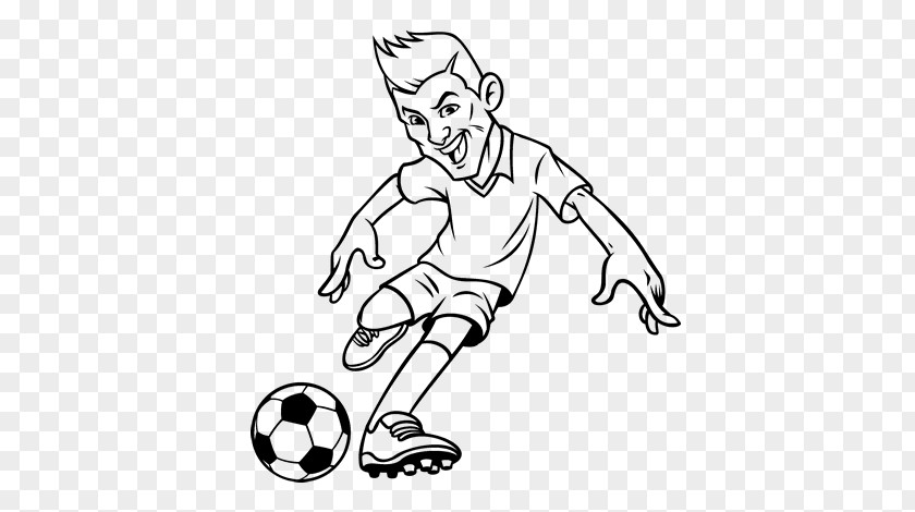 Football Coloring Book Player Forward Drawing PNG